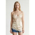 Satin Lace Asymmetric Camisole