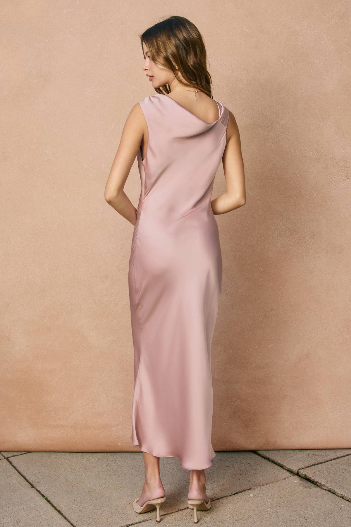 Rose Satin Dress