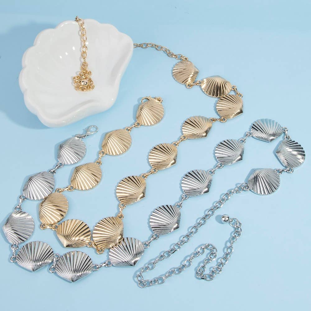 Seashell Link Chain Belt