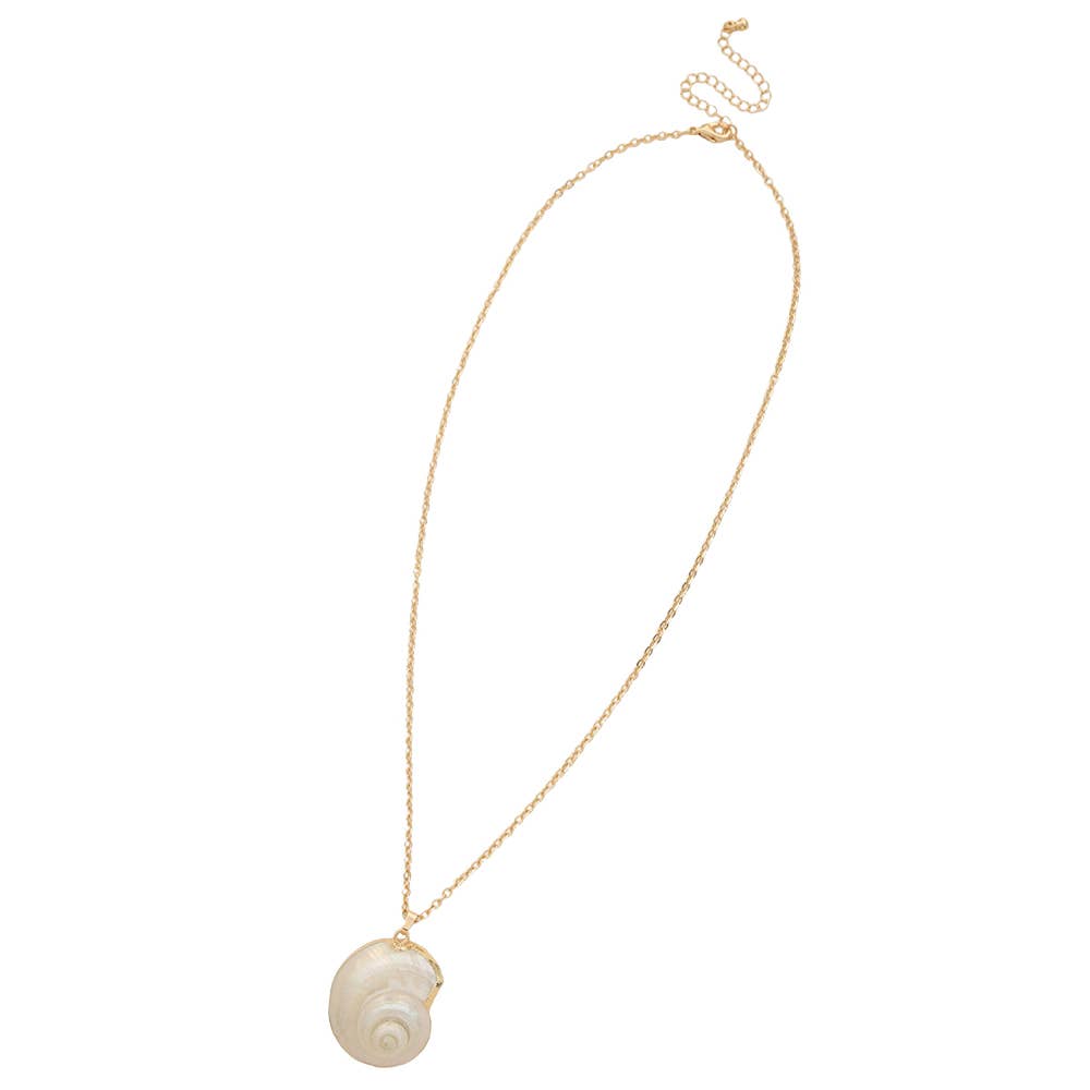 SHELL PENDANT CHAIN LINK NECKLACE, VN 1353