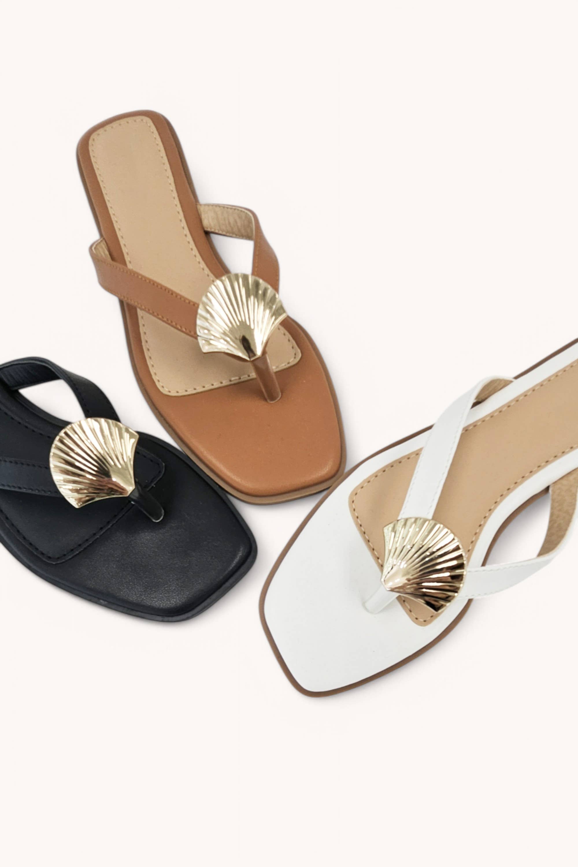 SHELL SANDALS