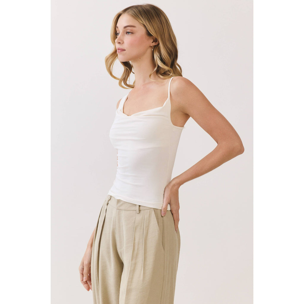 Asymmetrical Drape Knit Top