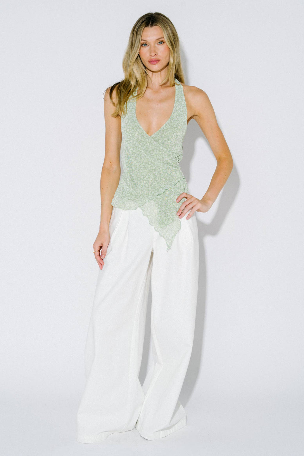 Mint Sugar Wrap Top 🌿