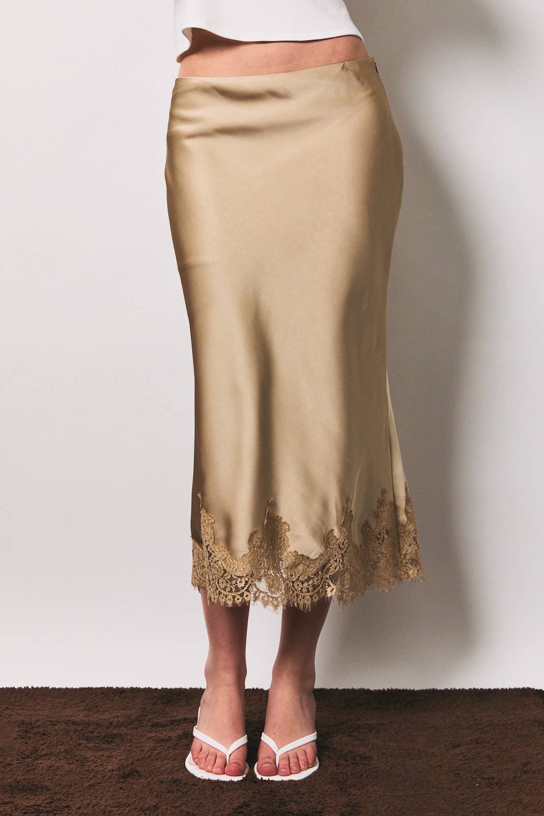 Pink Satin Skirt