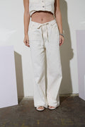 DRAWSTRING DENIM PANTS