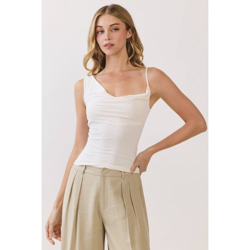 Asymmetrical Drape Knit Top