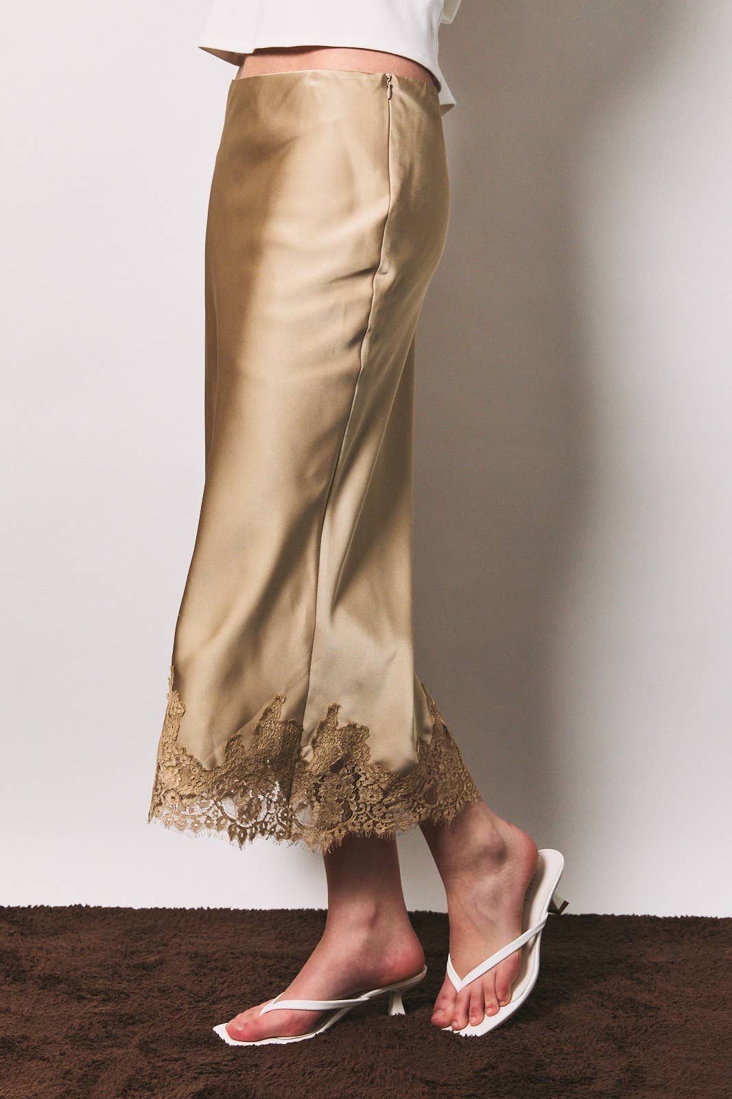 Pink Satin Skirt
