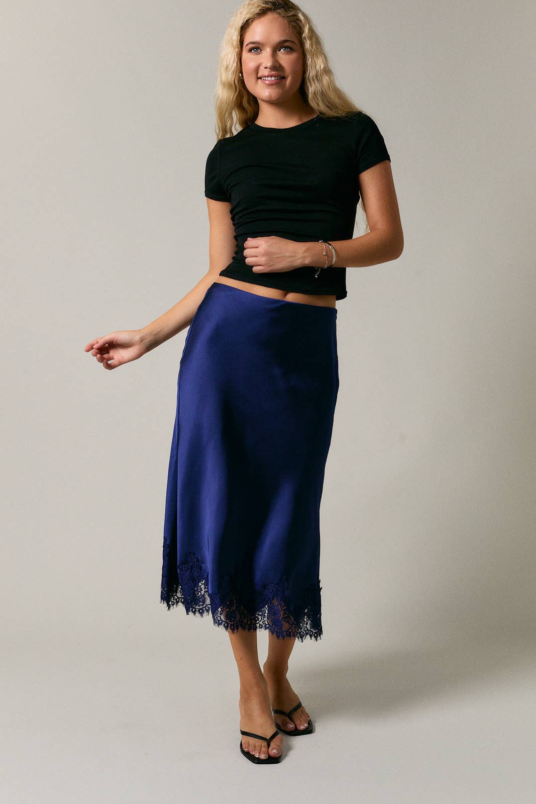 Pink Satin Skirt