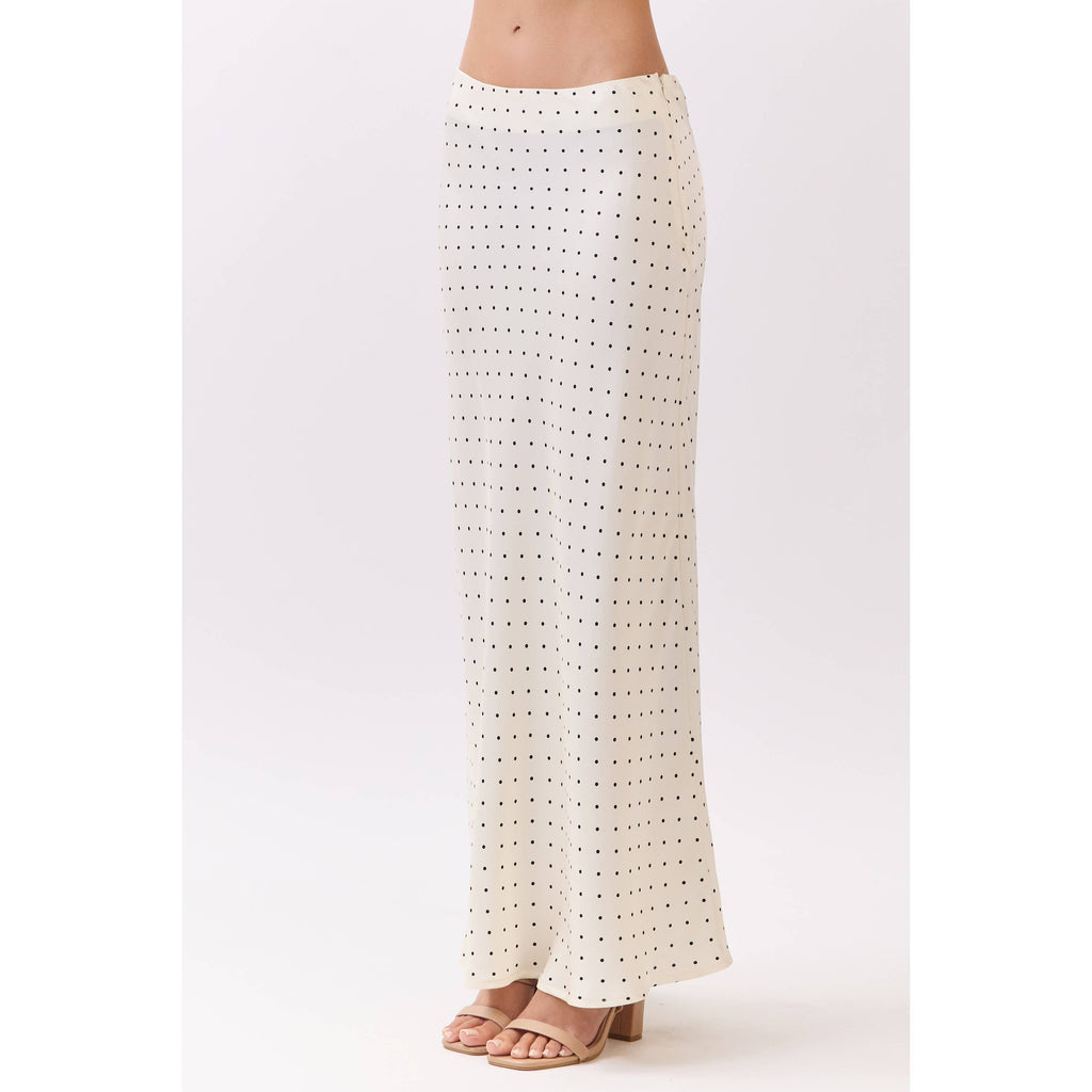 Mini Polka Dot Satin Skirt