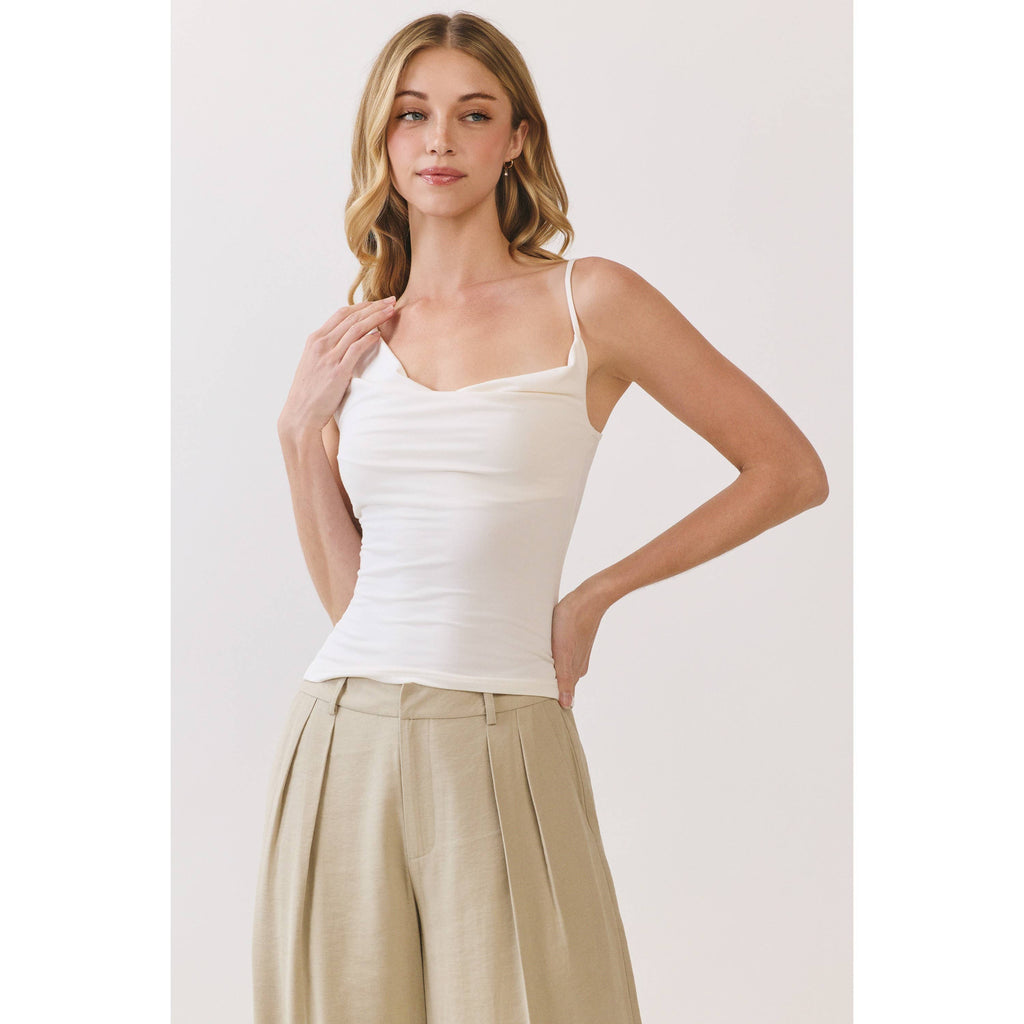 Asymmetrical Drape Knit Top