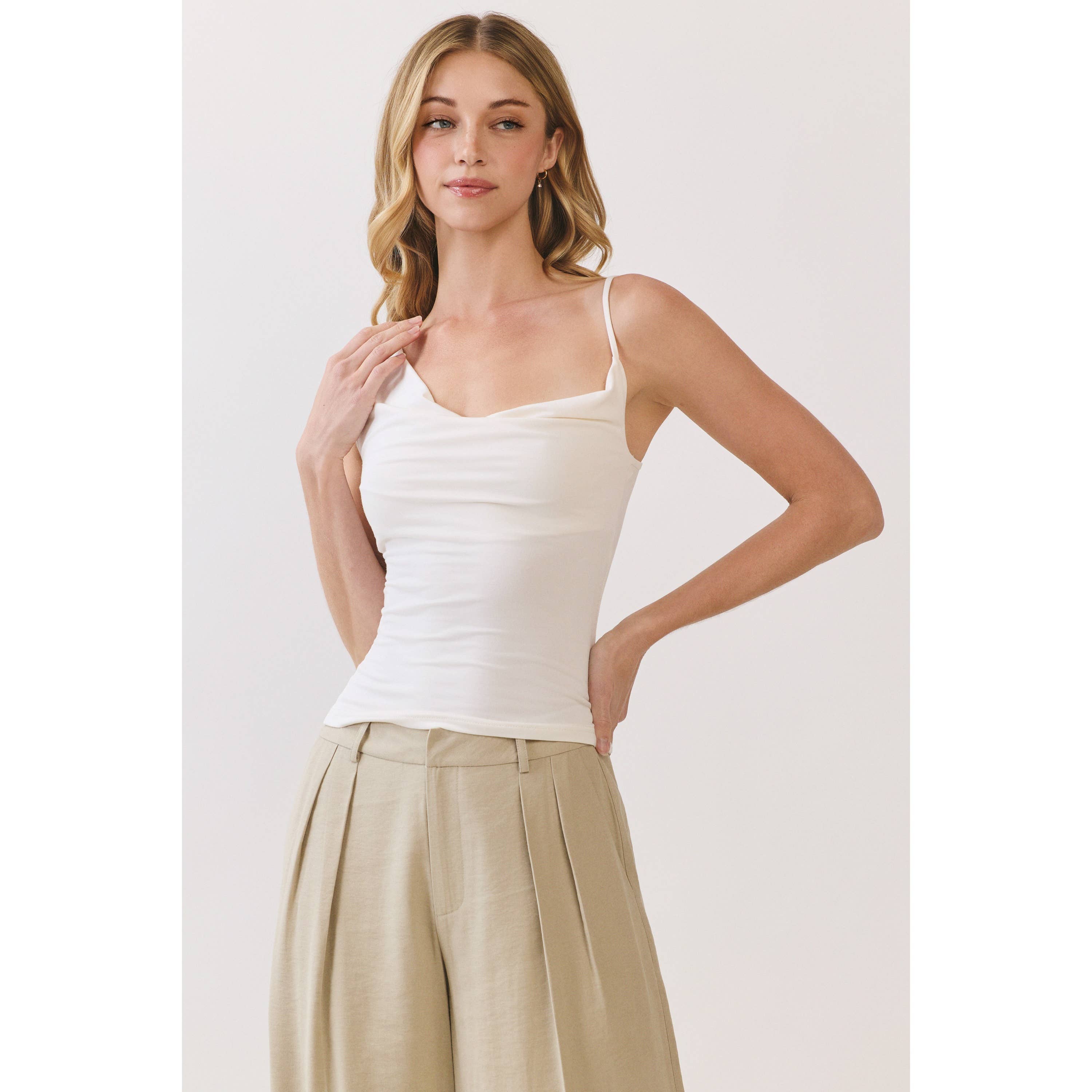 Asymmetrical Drape Knit Top