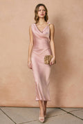 Rose Satin Dress