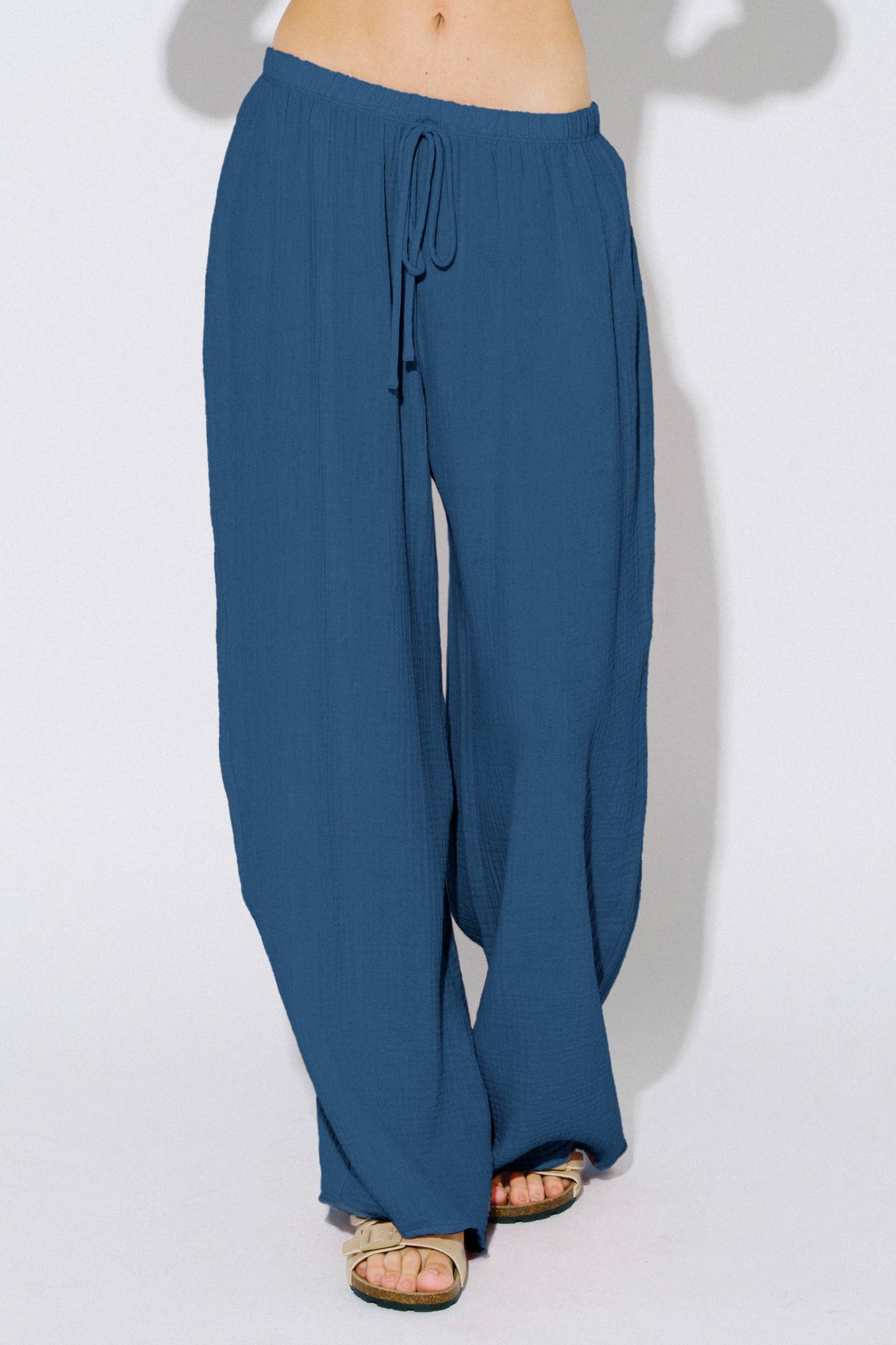 Strawberry Cloud Palazzo Pants – Pink & White 🍓