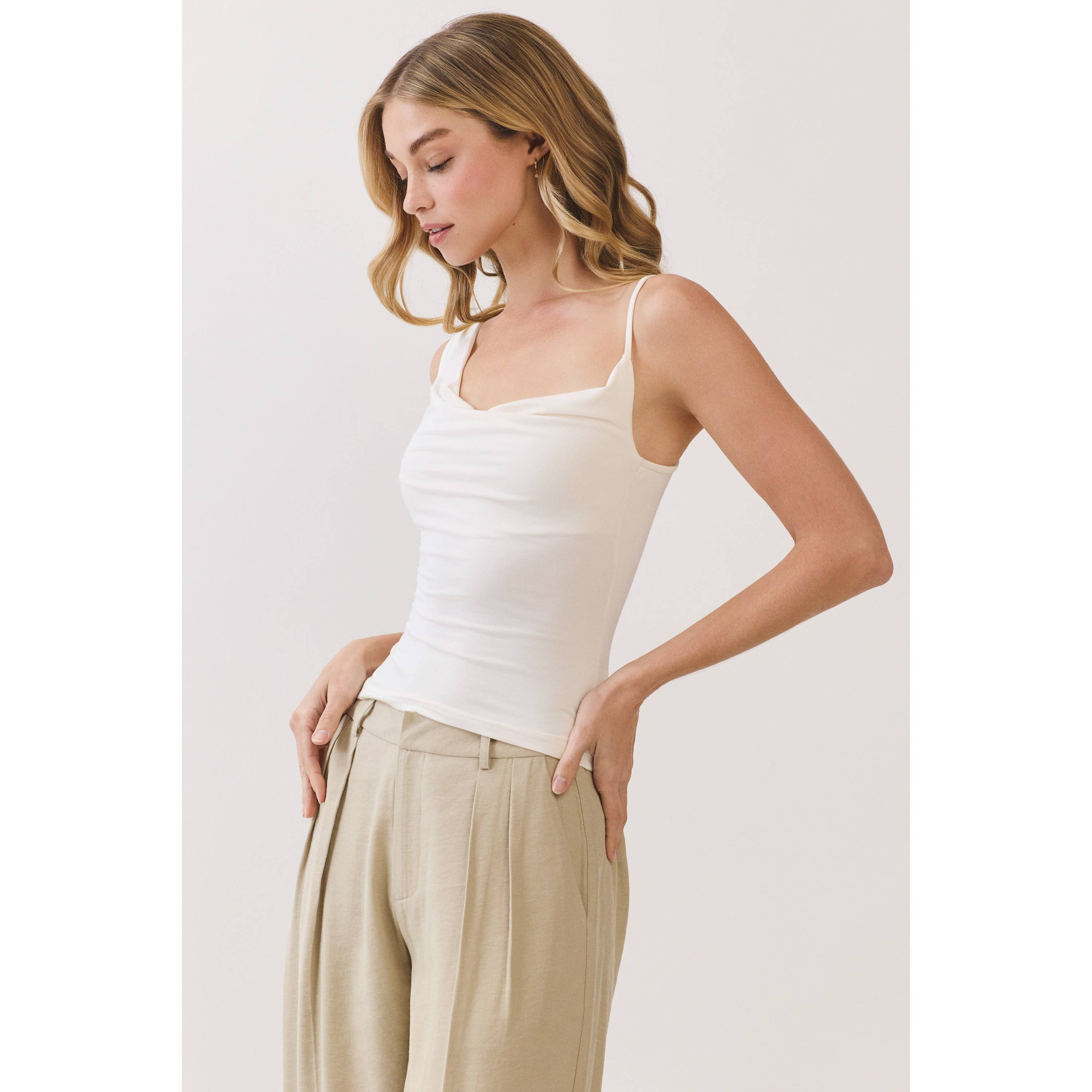 Asymmetrical Drape Knit Top