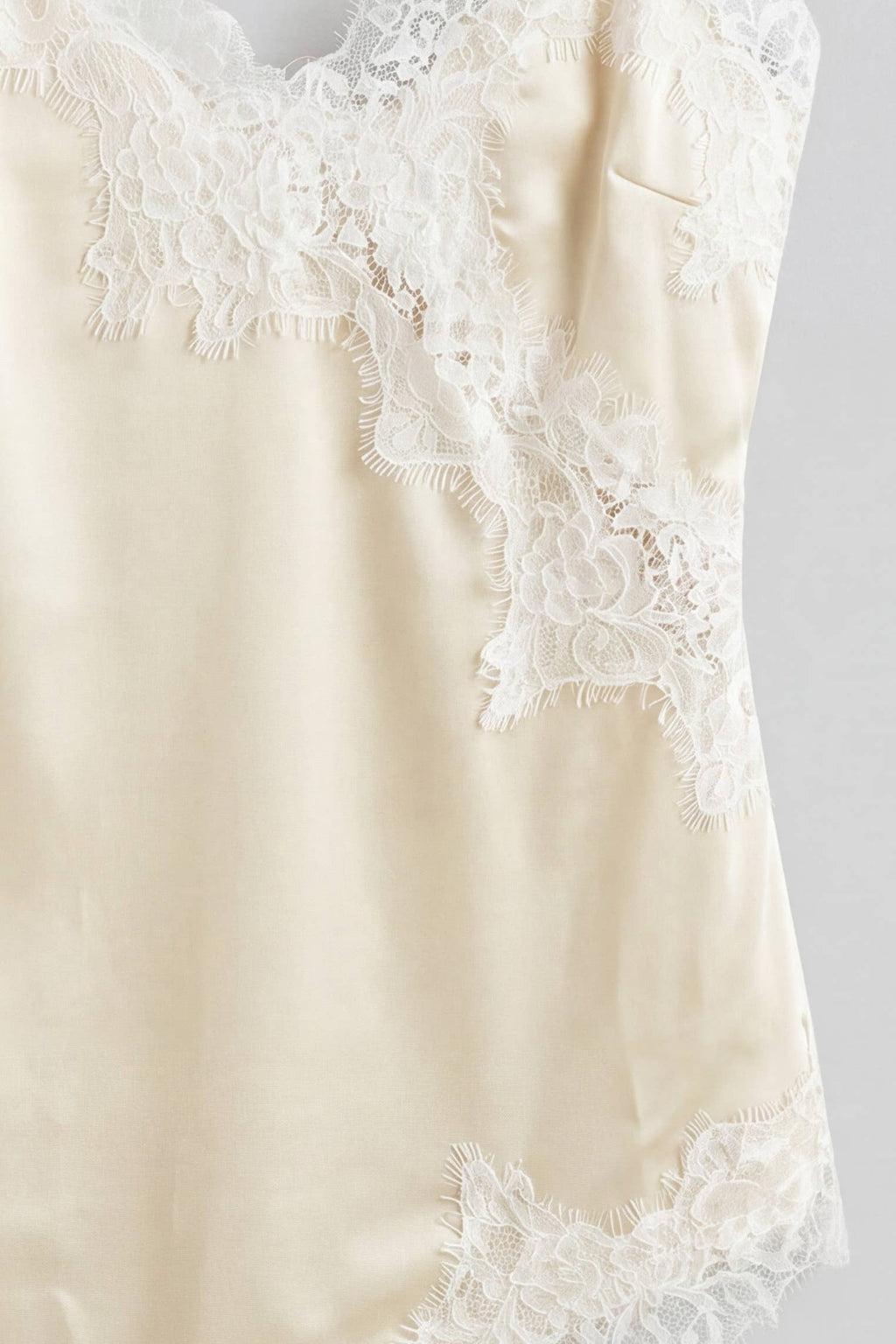 Satin Lace Asymmetric Camisole
