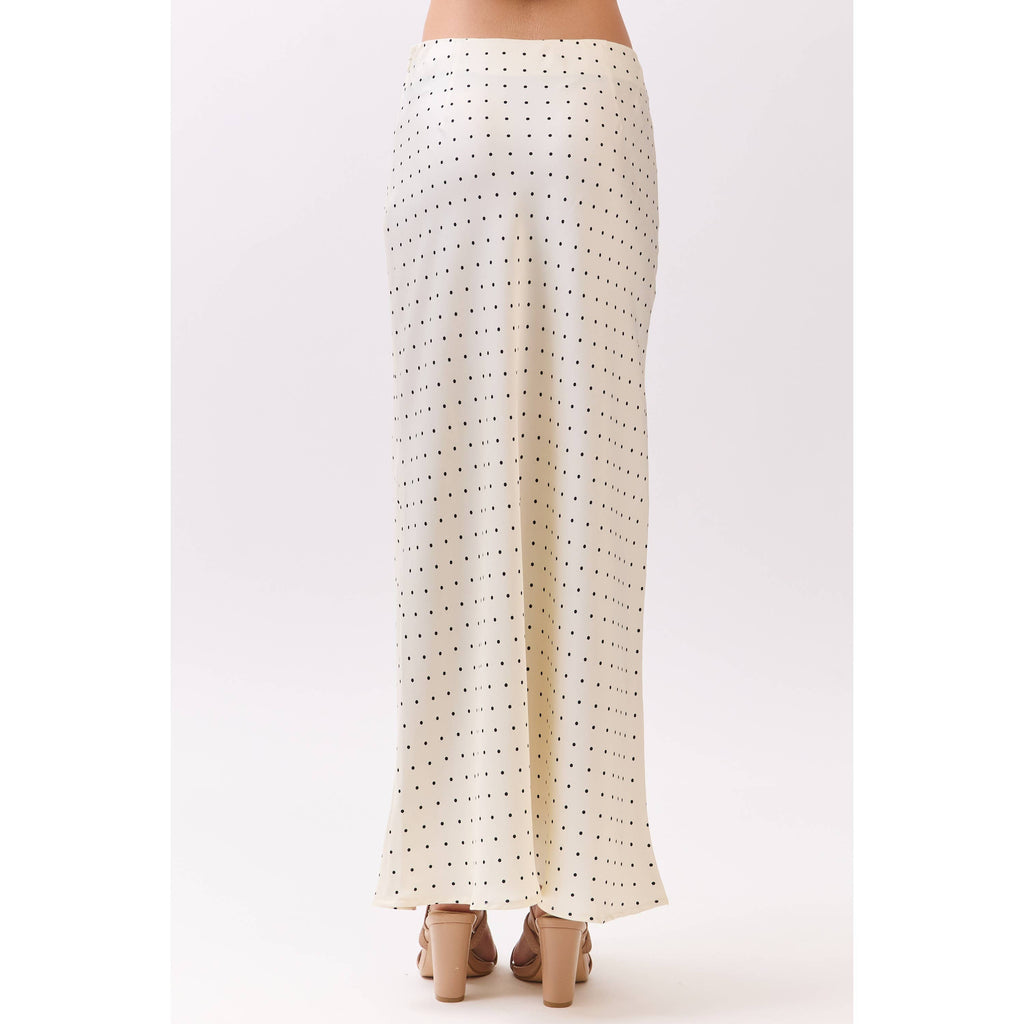 Mini Polka Dot Satin Skirt