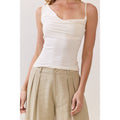 Asymmetrical Drape Knit Top