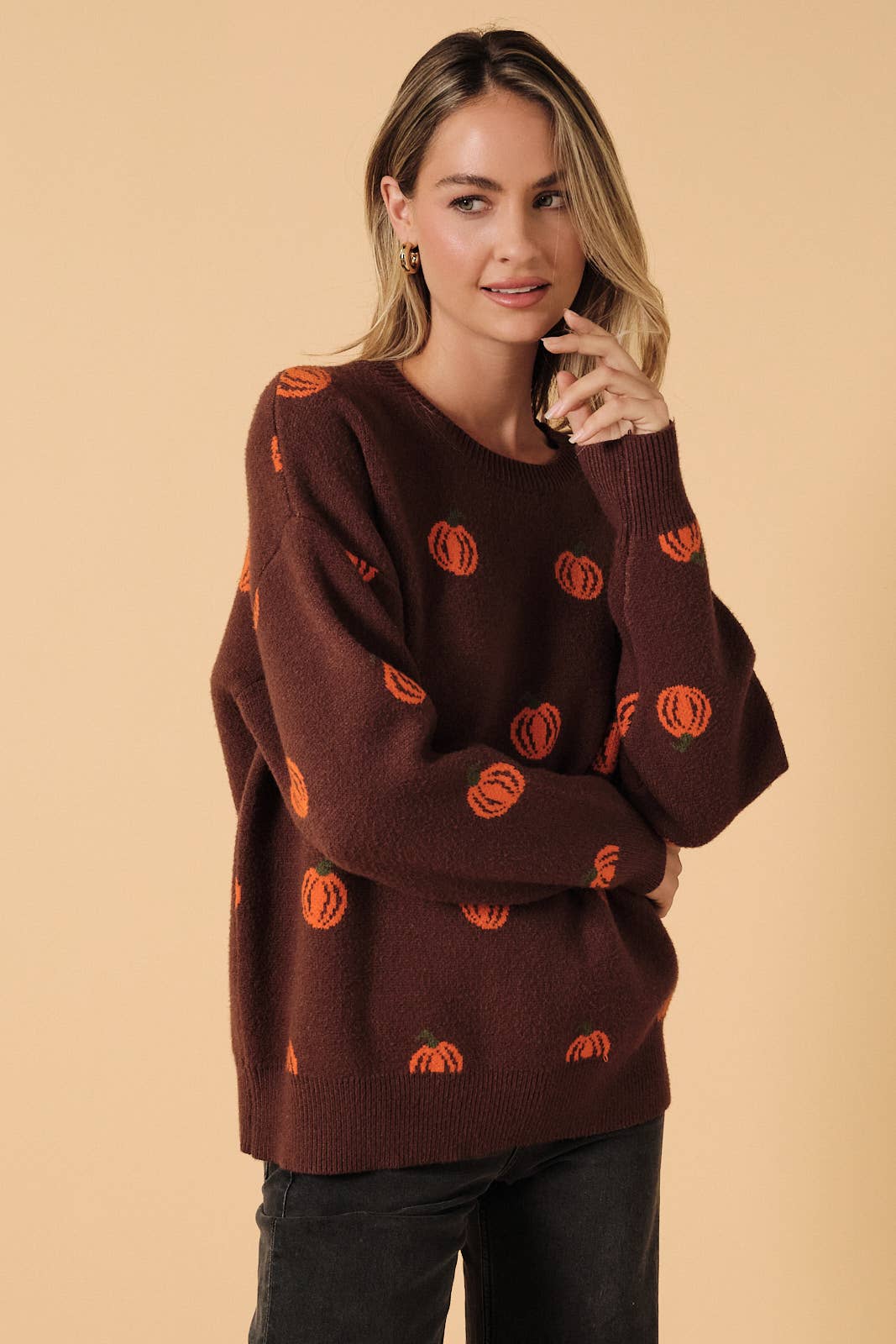 Oversized Pumpkin Spice Sweater