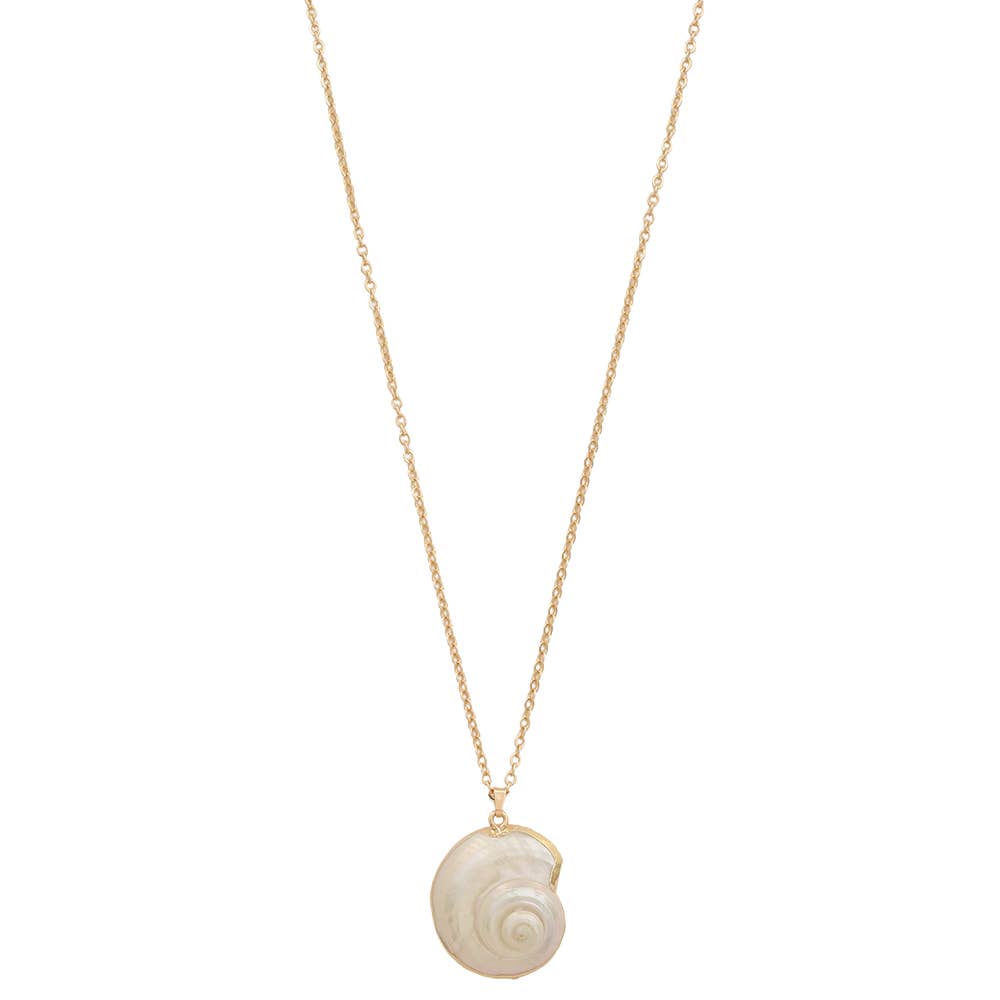 SHELL PENDANT CHAIN LINK NECKLACE, VN 1353