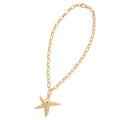 METAL STARFISH PENDANT NECKLACE, NC 2691