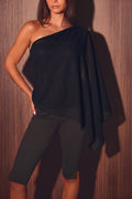 CHIFFON CAPE TOP
